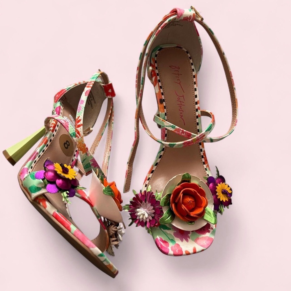 Betsy Johnson flower heels